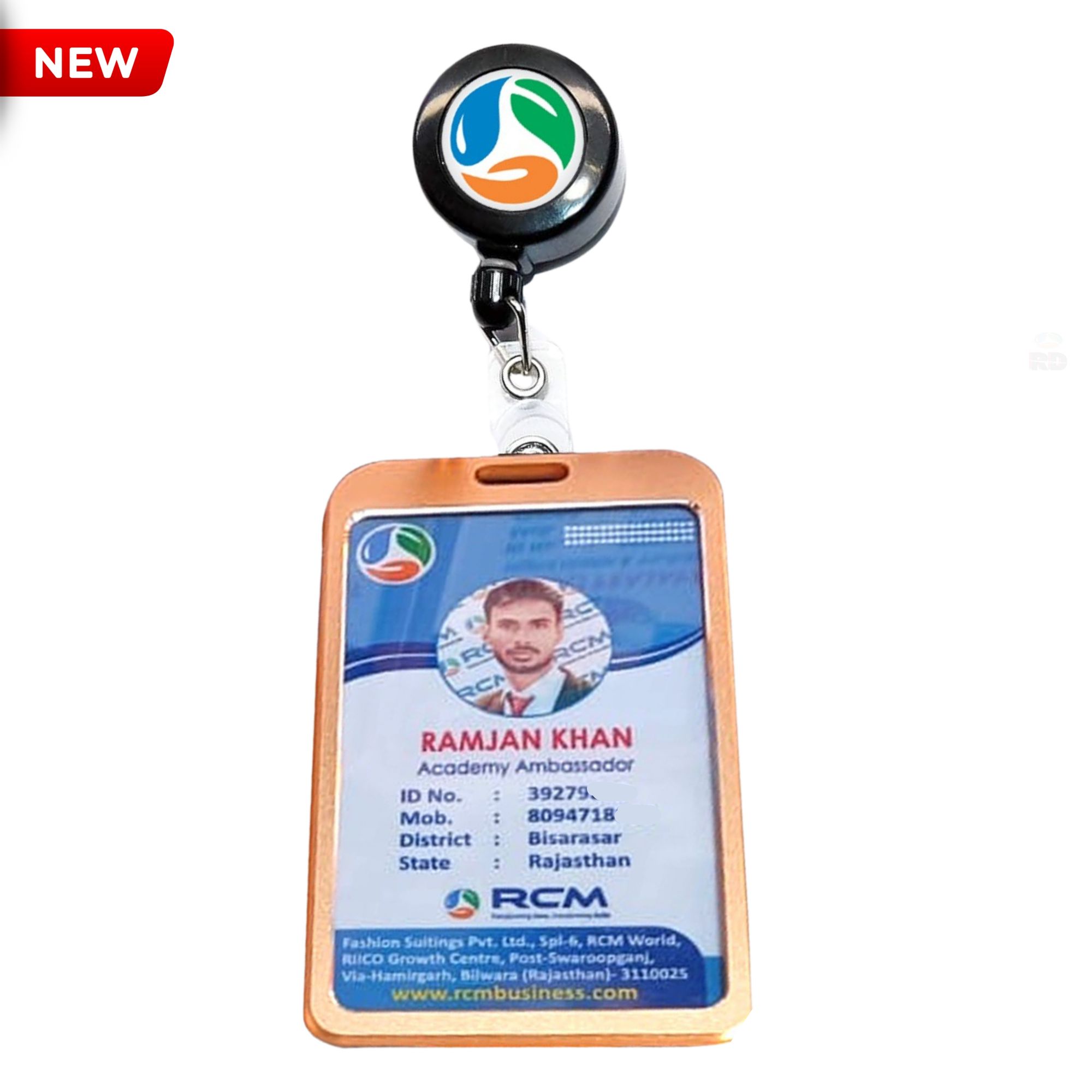 Retractable RCM ID Card Holder - Metal Clip - Image 9