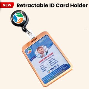 Retractable RCM ID Card Holder - Metal Clip - Image 8